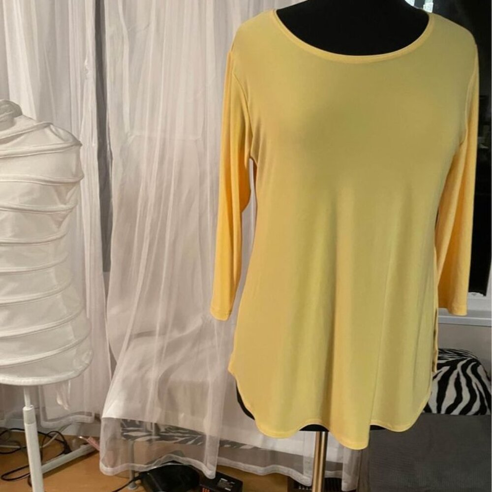 Sympli Go To Classic Tunic Size 8 & 10 Mustard Color